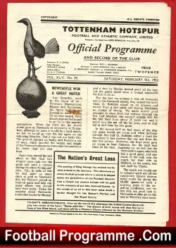 Tottenham Hotspur v Arsenal 1952