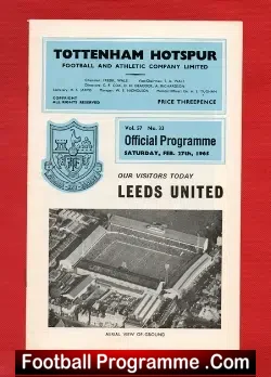 Tottenham Hotspur v Leeds United 1965