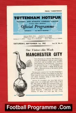 Tottenham Hotspur v Manchester City 1962