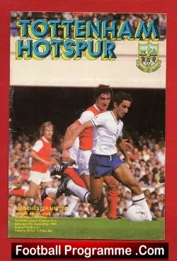 Tottenham Hotspur v Manchester United 1980