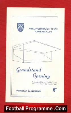 Wellingborough Town v Arsenal 1967 – Grandstand Opening