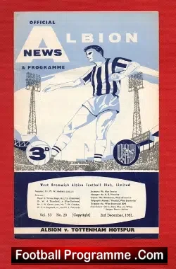West Bromwich Albion v Tottenham 1961