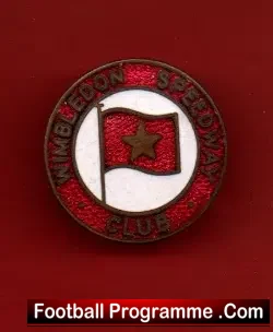 Wimbledon Speedway Badge - old - sports memorabilia