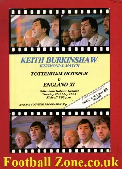 Keith Burkinshaw Testimonial Benefit Match Tottenham 1984