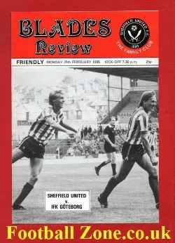 Sheffield United v IFK Goteborg 1985 – Friendly Match – Sweden