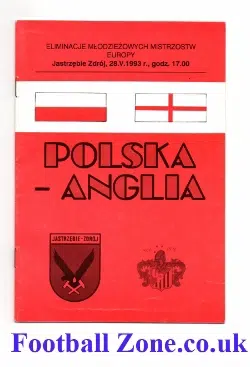 Poland v England 1993 - Under 21's Match Polish
