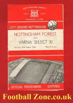 Nottingham Forest v Varna Select X1 1966 - Bulgaria