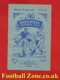 Millwall v Sportklub Simmering 1955 - Austria