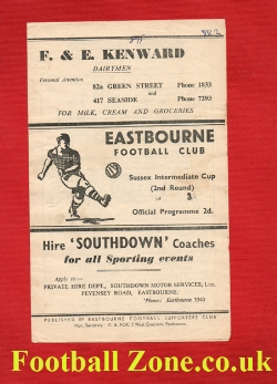 Eastbourne United v Hollington United 1955 – Reserves Match