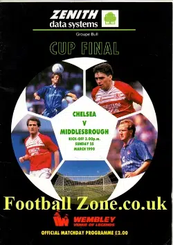 Chelsea v Middlesbrough 1990 - Zenith Cup Final