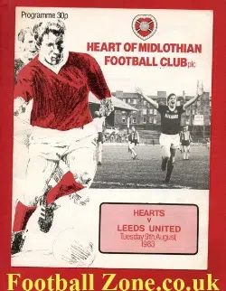Heart Of Midlothian v Leeds United 1983 - Friendly Match