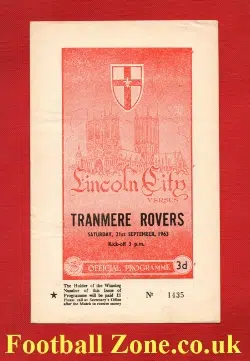 Lincoln City v Tranmere Rovers 1963