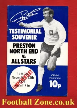 George Ross Testimonial Benefit Preston North End 1973 - Comp