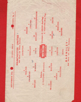 Manchester United v Barnsley 1945 – 1940s