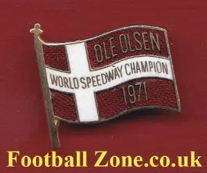 Ole Olsen World Champion Speedway Badge 1971