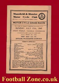 Mansfield Woodhouse Grass Track Speedway 1949