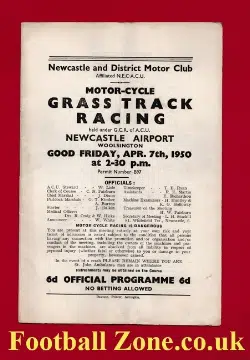Newcastle Airport Grass Track Speedway 1950
