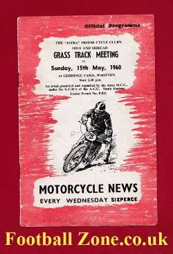 Wootton Geddinge Farm Grass Track Speedway 1960