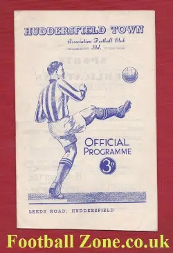 Huddersfield Town v Burnley 1950