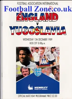 England v Yugoslavia 1989