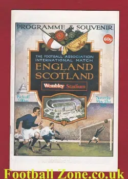England v Scotland 1974 - 50 Years Souvenir Programme