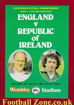 England v Ireland 1980