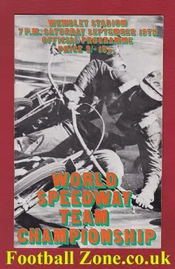 World Speedway Team Cup Final 1970 – Wembley – London