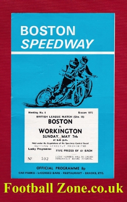 Boston Speedway v Workington 1972