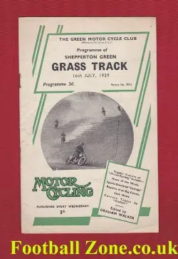 Shepperton Green Grass Track Speedway Races 1939