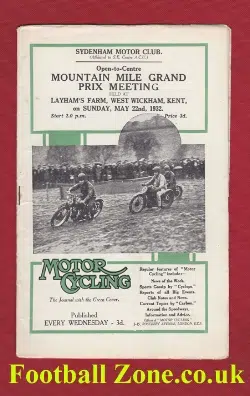 Wickham Grass Track Speedway Races 1932