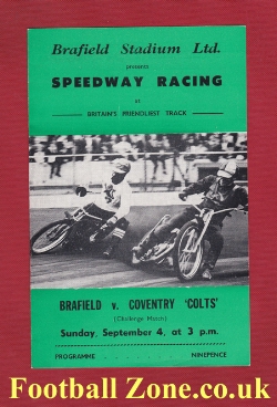 Brafield Speedway v Coventry 1966 – Speedway Racing Programme