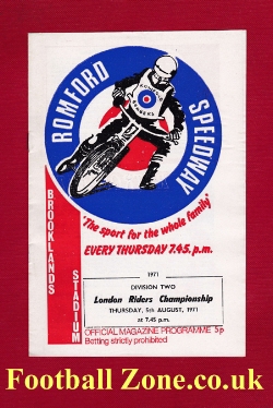 Romford Speedway Riders Championship 1971