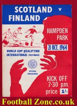 Scotland v Finland 1964 – World Cup Qualifying
