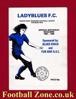 Ladyblues FC Ladies  v Red Star 1988 - Womens Football Programme