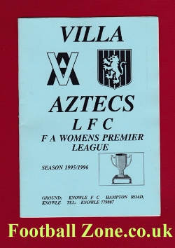 Aston Villa Ladies v Wolves Ladies 1996 – Womens Football