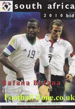 South Africa v England 2003 - 2010 Bid in Durban