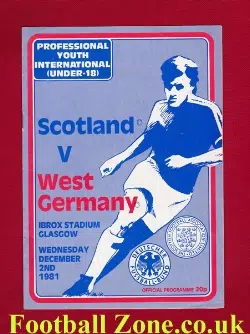 Scotland v Germany 1982 - U18 Under