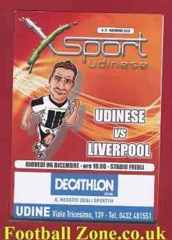 Udinese v Liverpool 2012 - Europa at Stadio Friuli