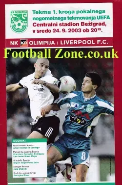 NK Olimpija v Liverpool 2003 - Belgrade