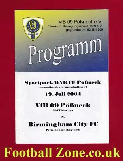 VfB 09 Pobneck v Birmingham City 2004 – Germany