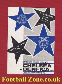 Chelsea v Benfica 1964 - International Match Stamford Bridge