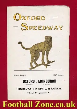 Oxford Speedway v Edinburgh 1967