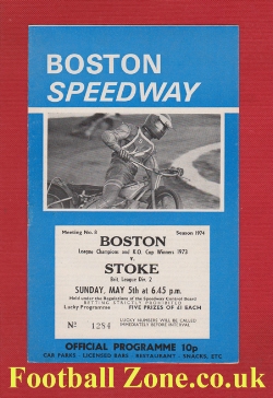 Boston Speedway v Stoke 1973