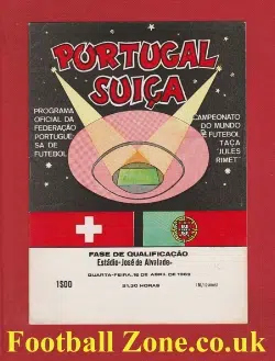 Portugal v Switzerland 1969 - Swiss