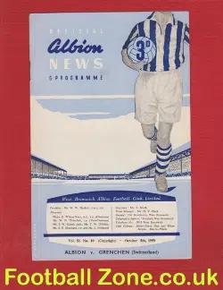 West Bromwich Albion v Grenchen 1959 – Switzerland