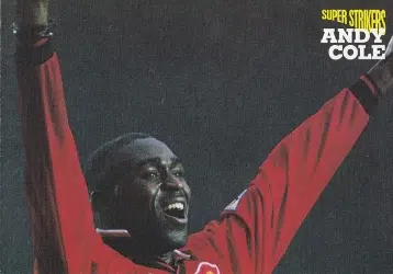 Manchester United Andy Cole Signed Picture Poster