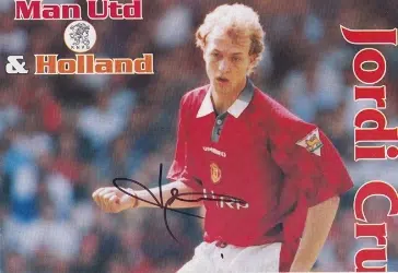 Manchester United Jordi Cruyff Autograph Signed Picture Poster