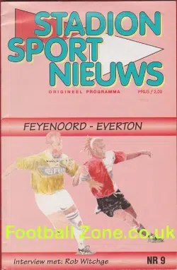 Feyenoord v Everton 1995 – Rotterdam Netherlands