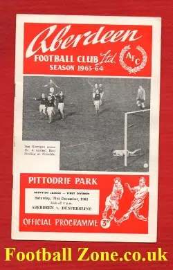 Aberdeen v Dunfermline Athletic 1963