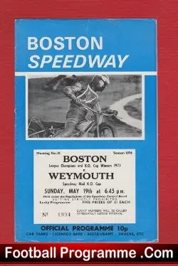 Boston Speedway v Weymouth 1973